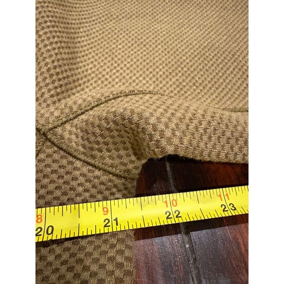New VRST Mens Quarter Zip Pullover Textured Brown Mock Neck Long Sleeve Top $78 - Picture 12 of 12